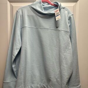 Vineyard Vines- Terry- Aqua- Turtleneck Tunic- NEW WTag- Women Size XL